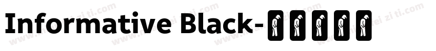 Informative Black字体转换